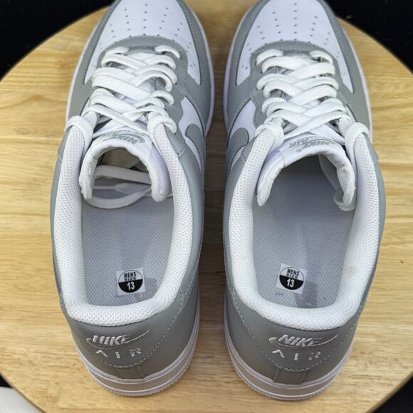 Nike Air Force 1 \'07 Shoes White Light Smoke Grey Men\'s | Size 13 FD9763-101 main image 2